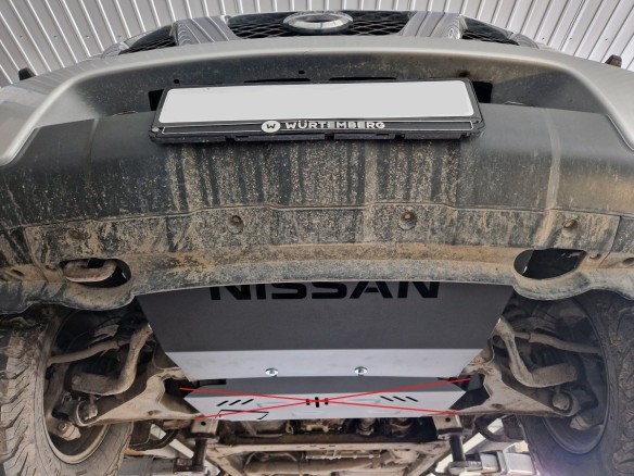 Ocelový kryt chladiče Nissan Navara (2005-2015)Nissan Navara