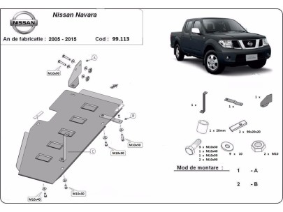 Ocelový kryt motoru Nissan Navara D22 (1997-2004)Nissan Navara 2