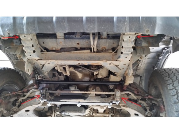 Ocelový kryt motoru Nissan Navara D22 (1997-2004)Nissan Navara