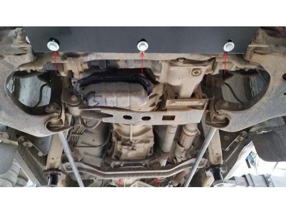 Ocelový kryt převodovky Nissan Navara D22 (1997-2004)Nissan Navara