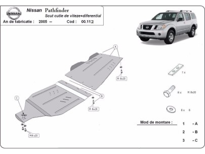 Ocelový kryt motoru Nissan Navara D22 (1997-2004)Nissan Navara 2