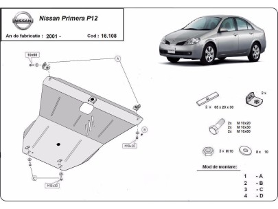 Ocelový kryt motoru Nissan Navara D22 (1997-2004)Nissan Navara 2