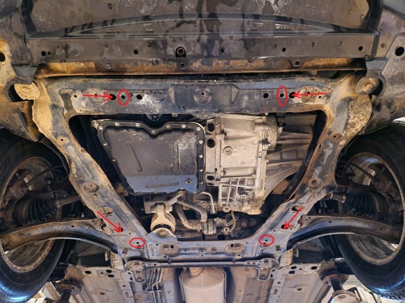 Ocelový kryt motoru Nissan X-Trail T31 - Vers 2.0 (2007-2013)Nissan X-Trail