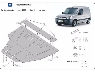 Ocelový kryt motoru Mercedes Viano W447, 2.2 D, 4x4 (2014-2020)Startseite 2