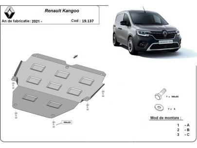 Ocelový kryt motoru Renault Kangoo Van (2021-2025) 2