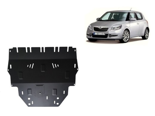 Ocelový kryt motoru Skoda Fabia 2 Diesel (2007-2014)Skoda Fabia