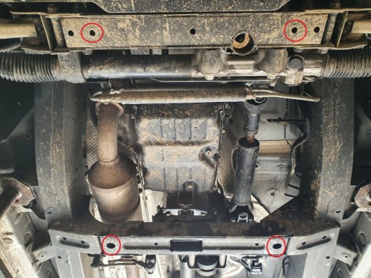 Ocelový kryt převodovky Ssangyong Musso Grand (2018-2025)Ssangyong Musso Grand