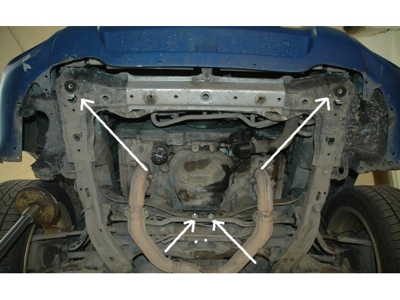 Ocelový kryt motoru Subaru Forester 2 (2002-2008)Subaru Forester