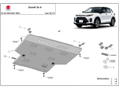 Ocelový kryt motoru Suzuki SX 4 (2023-2025) 2