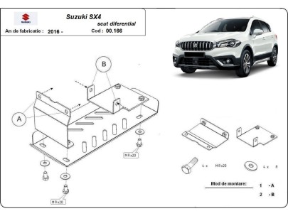 Ocelový kryt diferenciálu Suzuki SX4 (2013-2026) 2