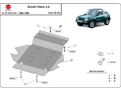 Ocelový kryt diferenciálu Suzuki Vitara (2015-2025)Suzuki Vitara 2