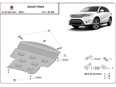 Ocelový kryt diferenciálu Suzuki Vitara (2015-2025)Suzuki Vitara 2