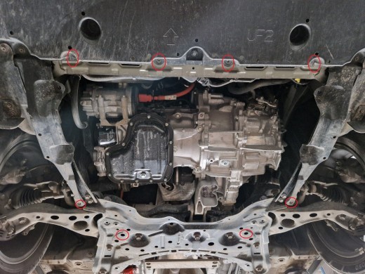 Ocelový kryt motoru Toyota Corolla Cross (2022-2025)Toyota Corolla Cross