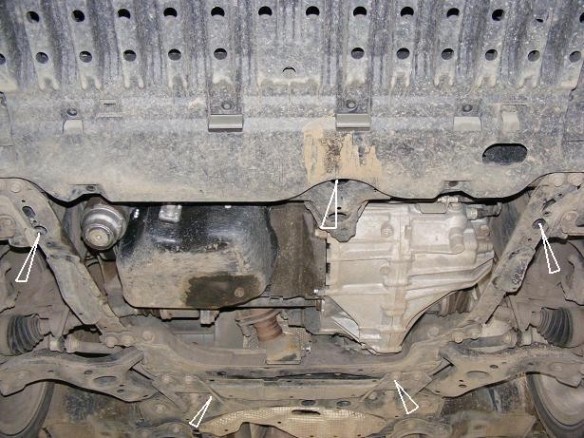 Ocelový kryt motoru Toyota Avensis (2008-2018)Toyota Avensis