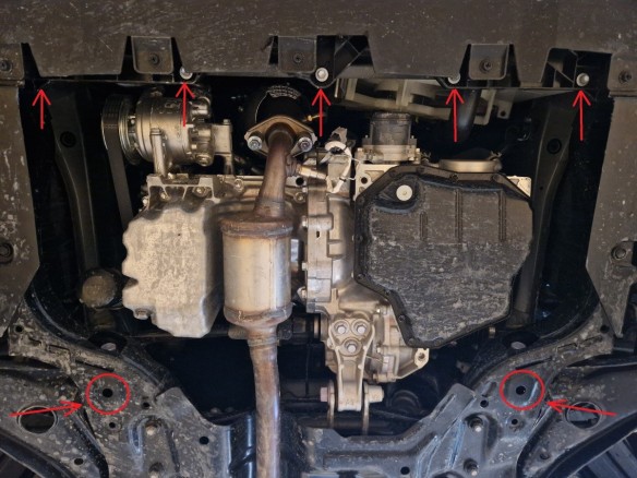 Ocelový kryt motoru Toyota Aygo X (2022-2025)Toyota Aygo