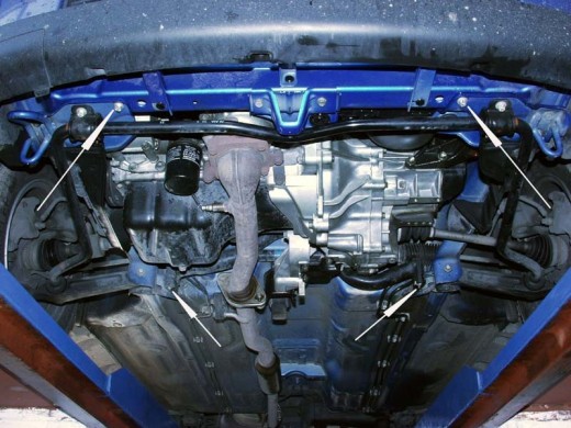 Ocelový kryt motoru Opel Agila (H00) (2000-2007)Opel Agila