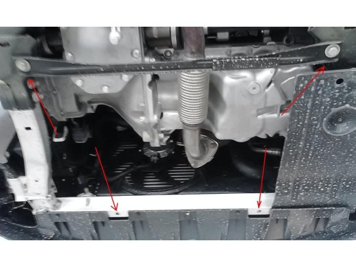 Ocelový kryt motoru Opel Corsa E (2014-2019)Opel Corsa