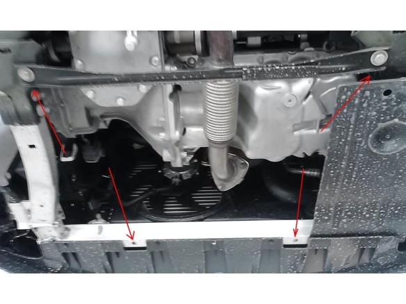 Ocelový kryt motoru Opel Corsa E (2014-2019)Opel Corsa