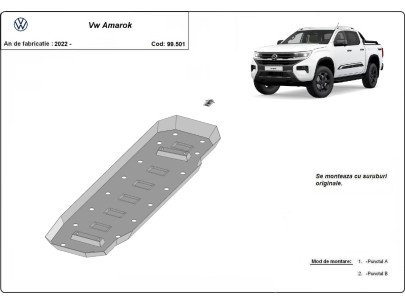 Ocelový kryt palivové nádrže Volkswagen Amarok (2022-2026)