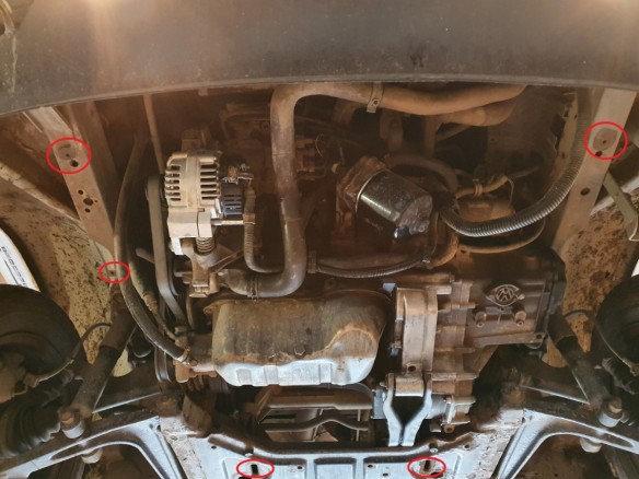 Ocelový kryt motoru VW Transporter T4 Caravelle (1990-2003)Volkswagen Caravelle