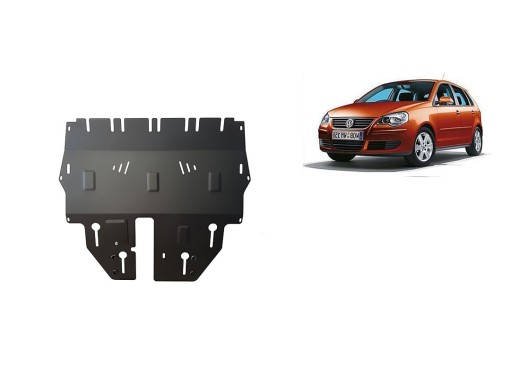 Ocelový kryt motoru VW Polo benzin (2002-2009)Volkswagen Polo