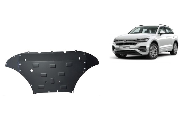 Ocelový kryt motoru Volkswagen Touareg (2018-2025)Volkswagen Touareg