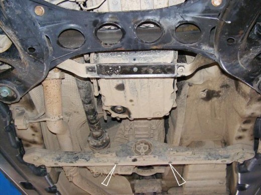 Ocelový kryt převodovky Manuální VW Touareg 7L (2006-2010)Volkswagen Touareg