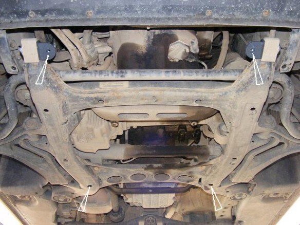 Ocelový kryt motoru Volkswagen Touareg 7L (2003-2010)Volkswagen Touareg