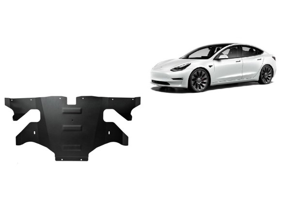 Ocelový kryt zadního elektromotoru Tesla Model 3 AWD (2017-2025)Tesla Model 3