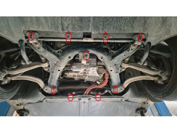 Ocelový kryt předního elektromotoru Tesla Model 3 AWD (2017-2025)Tesla Model 3