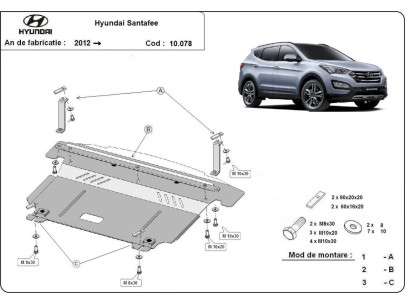 Ocelový kryt motoru Mercedes ML W164 (2005-2011)Startseite 2