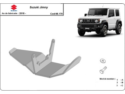 Ocelový kryt diferenciálu Suzuki Jimny (2018-2026) 2