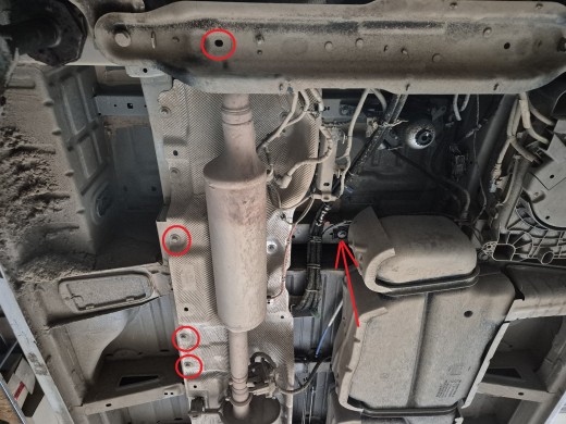 Ocelový kryt pod katalyzátor Start-Stop Renault Master 4 (2024-2025)Renault Master