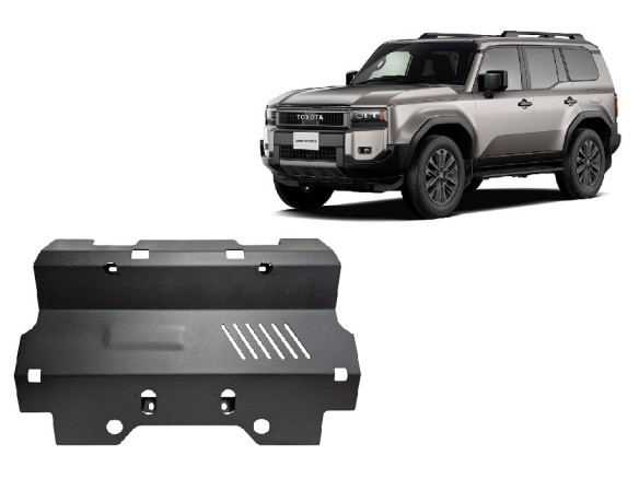 Ocelový kryt chladiče Toyota Land Cruiser 250 (2024-2025)Toyota Land Cruiser