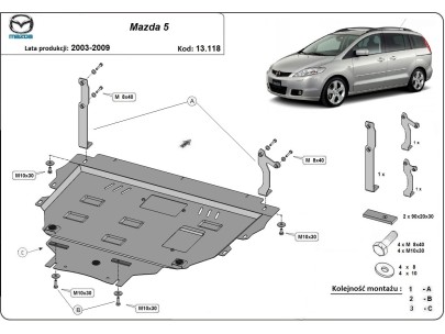 Ocelový kryt motoru Mercedes ML W164 (2005-2011)Startseite 2