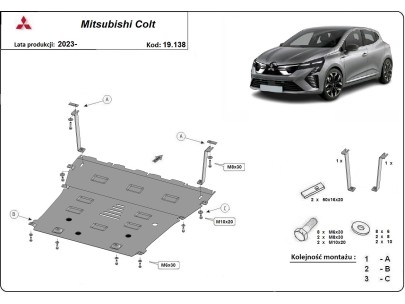 Ocelový kryt motoru pozinkovaná Volkswagen Transporter T7 (2023-2025)Volkswagen Transporter 2
