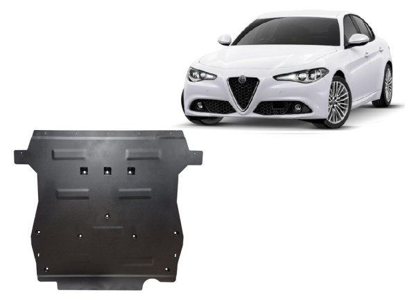 Ocelový kryt motoru Alfa Romeo Giulia (2015-2025)Startseite