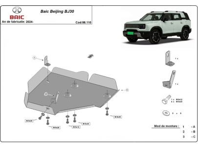 Ocelový kryt motoru Mercedes Vito W447, 2.2 D, 4x4 (2014-2020)Startseite 2