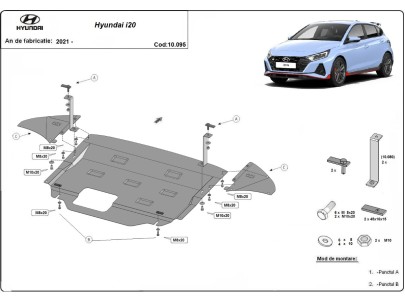 Ocelový kryt motoru Hyundai i20 (2021-2026) 2
