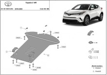 Ocelový kryt katalyzátoru Toyota C-HR (2016-2023)