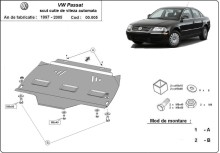 Ocelový kryt převodovky automat VW Passat B5, B5.5 (1997-2005)
