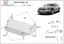 Ocelový kryt motoru Audi All Road A6 (2011-2018)