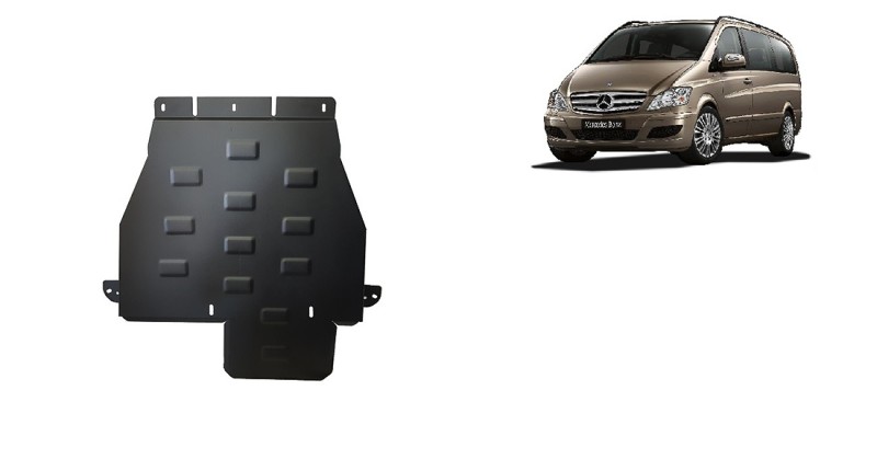 Ocelový kryt převodovky Mercedes Viano W639 - 4x4 - Automatická převodovka (2003-2014)