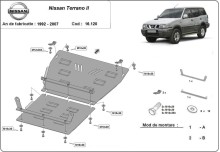 Ocelový kryt motoru Nissan Terrano II (1992-2007)