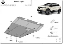 Ocelový kryt motoru Renault Captur (2013-2019)