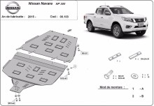 Ocelový kryt převodovky Nissan Navara NP300 - D23 (2015-2021)