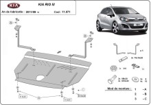 Ocelový kryt motoru Kia Rio 3 (2011-2017)