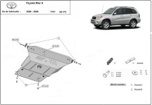 Ocelový kryt motoru Toyota Rav4 (2000-2006)