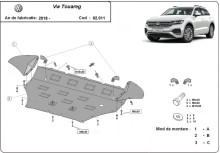 Ocelový kryt motoru Volkswagen Touareg (2018-2026)