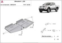 Ocelový kryt převodovky Mitsubishi L 200 (2005-2015)